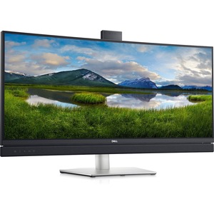 Dell C3422WE 34.1" Webcam WQHD Curved Screen LCD Monitor - 21:9 - Platinum Silver