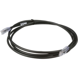 PanNet Patch Cord, 24 AWG, Cat. 6A, RJ45, 7 ft., Black