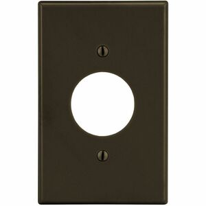 Bryant Wallplate, 1-Gang, 1.40" Opening, Brown