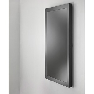 Chief Impact 75 Inch On-Wall Kiosk with Protective Glass - Landscape Orientation - Black