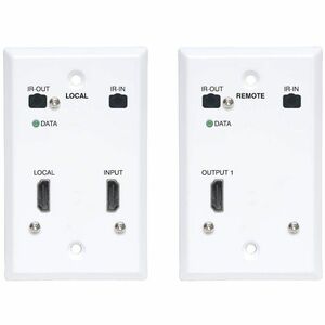 Tripp Lite HDMI Over Cat6 Extender Kit Wallplate Transmitter Receiver 4K