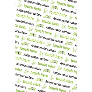 Antimicrobial Covers, Custom Application Sheets, 8" x 12" , Antimicrobial Surface Graphic, White, 3 Pack