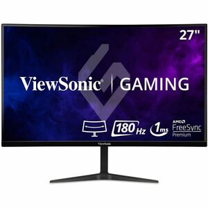 ViewSonic OMNI VX2718-PC-MHD 27 Inch Curved 1080p 1ms 165Hz Gaming Monitor with Adaptive Sync, Eye Care, HDMI and Display Port