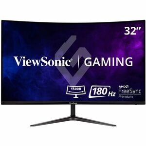 ViewSonic OMNI VX3218-PC-MHD 32 Inch Curved 1080p 1ms 165Hz Gaming Monitor with FreeSync Premium, Eye Care, HDMI and Display Port