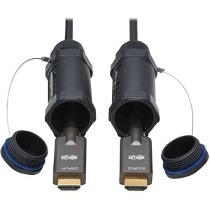 Tripp Lite HDMI Fiber Active Optical Cable Armored Hooded 4K 60Hz M/M 30M