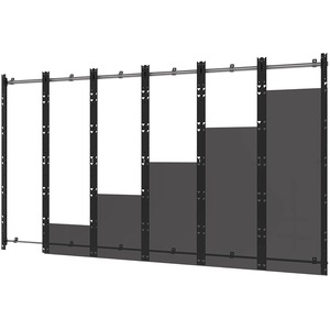 Peerless-AV SEAMLESS Kitted DS-LEDLSCB-6X6 Wall Mount for LED Display, Video Wall - Black, Silver