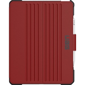 Urban Armor Gear Metropolis Rugged Carrying Case (Folio) Apple iPad Pro (5th Generation) Tablet, Apple Pencil, Credit Card - Magma