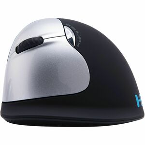 R-Go HE ergonomic mouse, vertical mouse, prevents RSI, large (hand length ? 185mm), left-handed, wireless, black