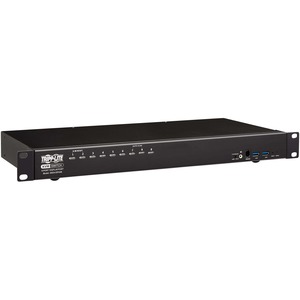 Tripp Lite 8-Port DisplayPort/USB KVM Switch with Audio/Video and USB Peripheral Sharing 4K 60 Hz 1U Rack-Mount