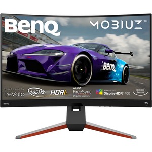 BenQ MOBIUZ EX3210R 31.5" WQHD Curved Screen Gaming LCD Monitor - 16:9 - Metallic Gray