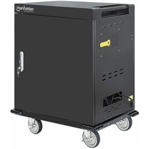 Manhattan UVC Charging Cart with 32 USB-A Ports and 32 AC Outlets