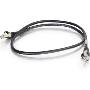 C2G 150 ft Cat5e Molded Shielded Network Patch Cable - Black
