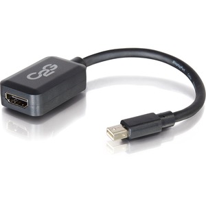 C2G 8in Mini DisplayPort Male to HDMI Female Adapter Converter - Black