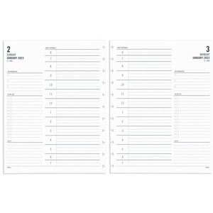 2023-2024 Weekly & Monthly Planner Refill, 11-Disc Discbound 2023-2024 Refill Planner, Runs from July 2023 to June 2024, Letter size, 8.5 x 11