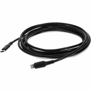 AddOn 3.0m (9.8ft) USB 3.1 Type (C) Male to Lightning Male Sync and Charge Black Cable