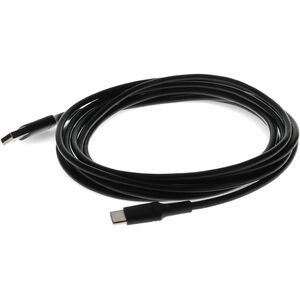 AddOn 3.0m (9.8ft) USB-C Male to USB 2.0 (A) Male Sync and Charge Black Cable