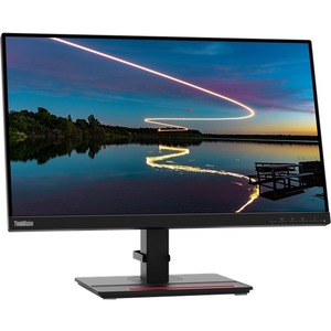 Lenovo ThinkVision T24m-20 23.8" Webcam Full HD LCD Monitor - 16:9 - Raven Black