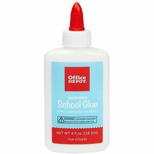Sparco Washable School Glue 1.25 Oz White Box Of 12 Bottles