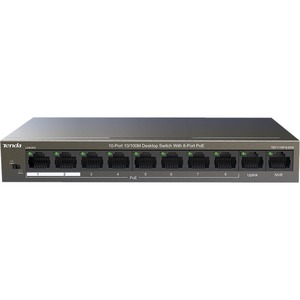 Tenda 10-Port 10/100M Desktop Switch with 8-Port PoE