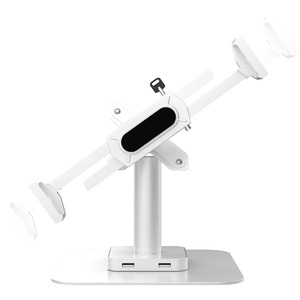 CTA Digital Desk Mount for Tablet, iPad (7th Generation), iPad (8th Generation), iPad Pro (2018), iPad Air 4, iPad (5th Generation), iPad (6th Generation), iPad Pro, iPad Air, iPad Air 2, iPad Air 3 - White