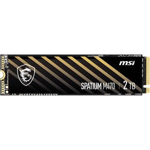 MSI SPATIUM M470 2 TB Solid State Drive - M.2 2280 Internal - PCI Express NVMe (PCI Express NVMe 4.0 x4)