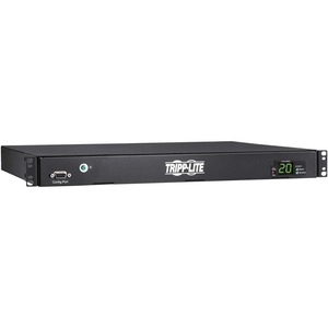 Tripp Lite PDU 3.8kW 200-240V Single-Phase ATS/Local Metered PDU - 8 C13 and 2 C19 Outlets Dual C20 Inlets 12 ft. Cords 1U TAA