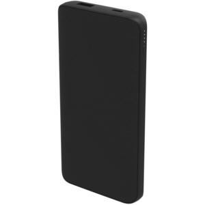 mophie power boost 10K mAh Portable battery USB-A and USB-C inputs - Black