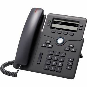 Cisco 6851 IP Phone - Refurbished - Corded - Corded - Charcoal