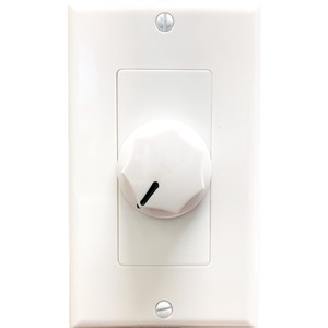 Speco 10W 70/25V Mono Attenuator with White Wall Plate