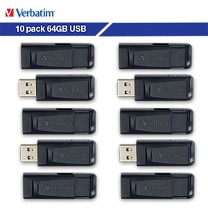 64GB Store 'n' Go® USB Flash Drive - 10pk Business Bulk - Black