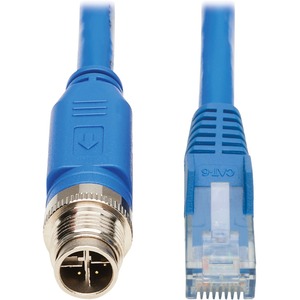 Tripp Lite Ethernet Cable M12 XCode Cat6 1G UTP CMR-LP PoE M12 RJ45 M/M 5M