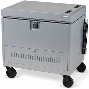 Bretford CUBE Toploader Cart with Caddies 30 Bay Charging Cart