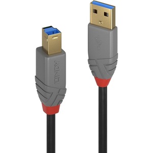 LINDY 1m USB 3.0 Type A to B Cable, Anthra Line