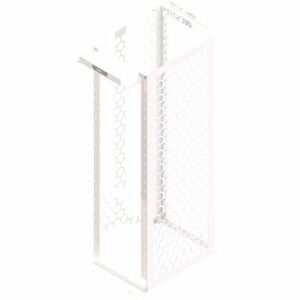 Ortronics MM20 Channel Rack, 30" deep, 7 ft, 45 RU, Square Hole Rails, White