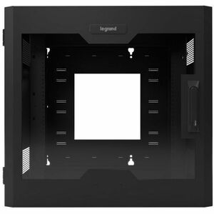 Ortronics Swing-Out Wall-Mount Ruggedized Cabinets, 12RU, Plexi Door