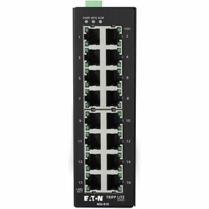 Tripp Lite 16-Port Lite Managed Industrial Gigabit Ethernet Switch - 10/100/1000 Mbps, -10° to 60°C, DIN Mount