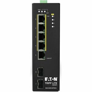 Tripp Lite by Eaton 5-Port Lite Managed Industrial Gigabit Ethernet Switch - 10/100/1000 Mbps, PoE+ 30W, 2 GbE SFP Slots, -10Â° to 60Â°C, DIN Mount - TAA Compliant