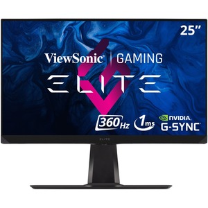 ViewSonic ELITE XG251G 25 Inch 1080p 1ms 360Hz IPS Gaming Monitor with GSYNC, HDR400, RGB Lighting, NVIDIA Reflex, and Advanced Ergonomics for Esports