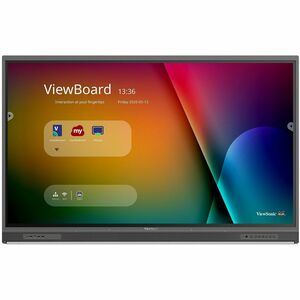 ViewSonic IFP6552-1C 65 Inch 4K Ultra HD Interactive Flat Panel Display with Integrated Microphone and USB-C