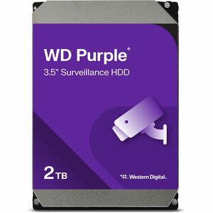 Western Digital Purple WD22PURZ 2 TB Hard Drive - 3.5" Internal - SATA (SATA/600) - Conventional Magnetic Recording (CMR) Method