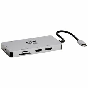 Tripp Lite by Eaton U442-DOCK8G-GG USB Type C Docking Station for TV/Monitor/Projector/Notebook/Smartphone/Tablet/Desktop PC - 100 W