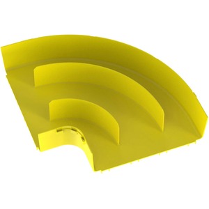 Panduit FiberRunner® Horizontal Right-Angle, 90°, 12x4, Yellow