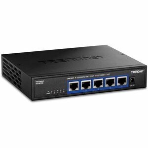 TRENDnet 5-Port 10G Switch, 5 x 10G RJ-45 Ports, 100Gbps Switching Capacity, Supports 2.5G and 5G-BASE-T Connections, Lifetime Protection, Black, TEG-S750