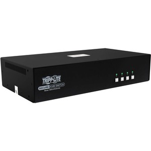 Tripp Lite Secure KVM Switch, 4-Port, Dual Head, DisplayPort to DisplayPort, 4K, NIAP PP4.0, Audio, TAA