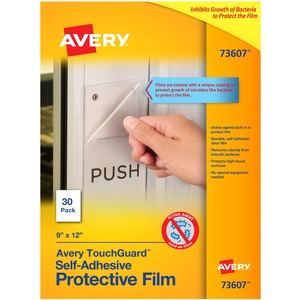 Avery® TouchGuard Protective Film, 9" x 12" , 30 Sheets (73607)