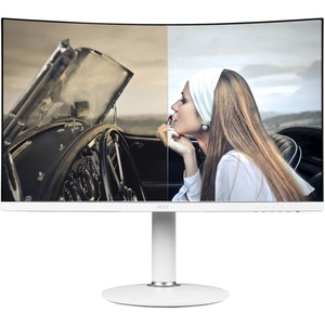 MSI Modern MD271CPW 27" Full HD Curved Screen LCD Monitor - 16:9 - Matte White