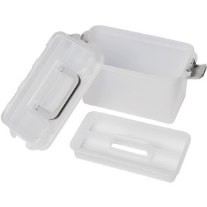 Deflecto Mini Storage Box 5-1/2W x 10-9/10D x 7-1/5H Clear/Gray