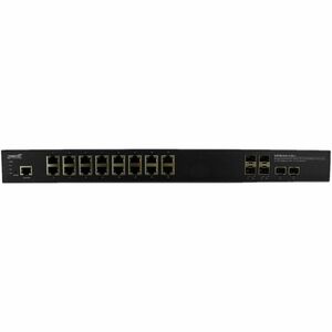 Lantronix Managed Hardened Gigabit Ethernet PoE+ Rack Mountable Switch