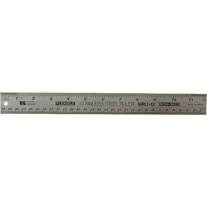 Officemate 66612 Flexible Stainless Steel Metal Ruler - 15L - 15 Length - Imperial, Metric Measuring System - Stainless Steel - Silver - 1