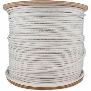 AddOn 1000ft Non-Terminated White Cat6A UTP PVC Copper Patch Cable
